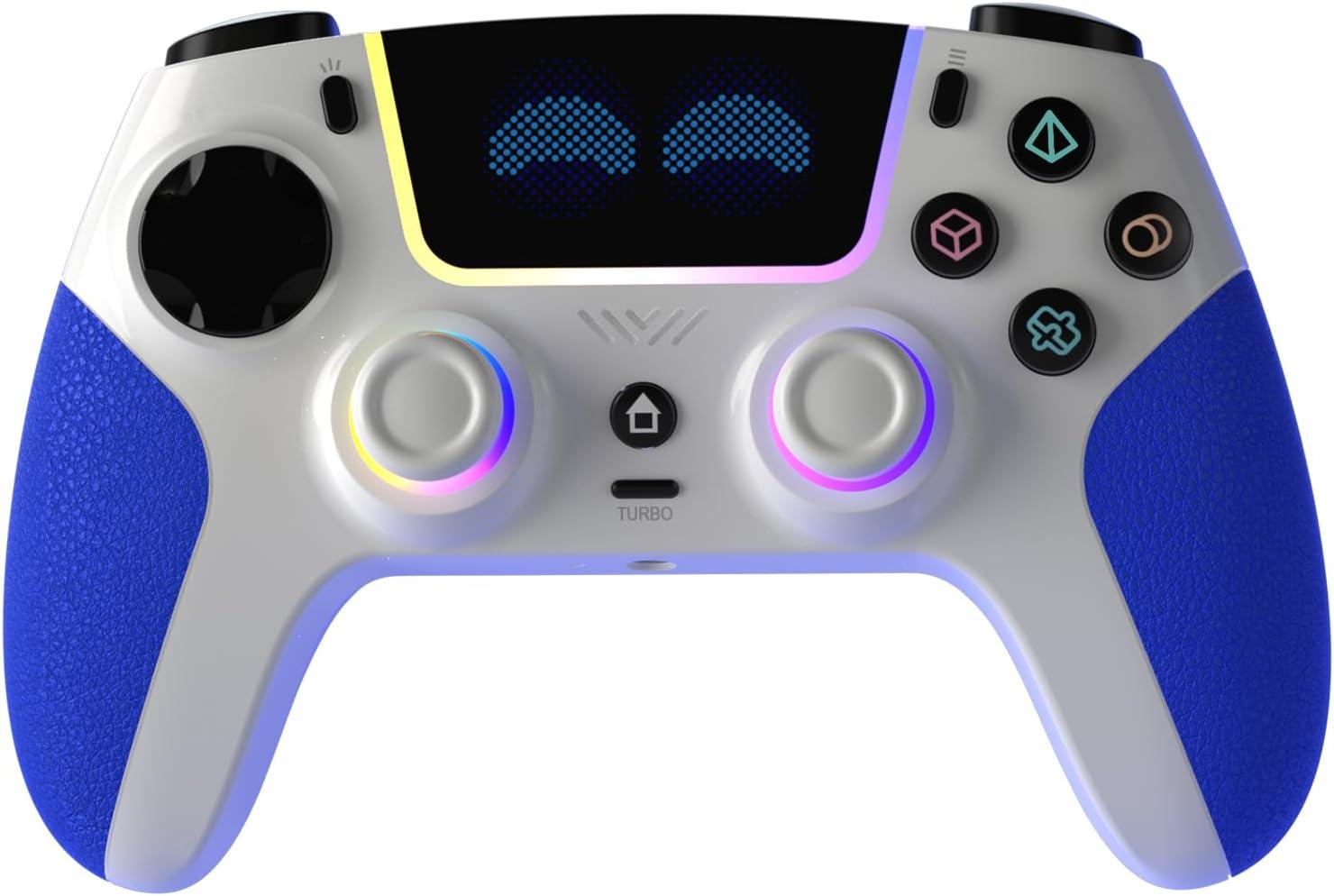 Controle PS5 RGB sem fio, Hall-Effect, Turbo, Macro, Programável